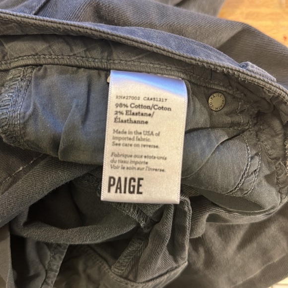 Paige Denim Jeans.  Size 26.  Low Waist zip detail skinny Jeans - Picture 6 of 6